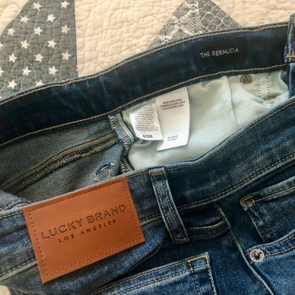 Liz Claiborne Gray Denim Capris & Lucky Brand Bermuda Denim Shorts - Picture 7 of 13